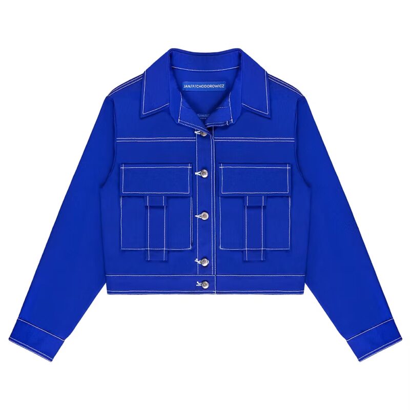 WORKWEAR BLUE CARGO POCKET JACKET